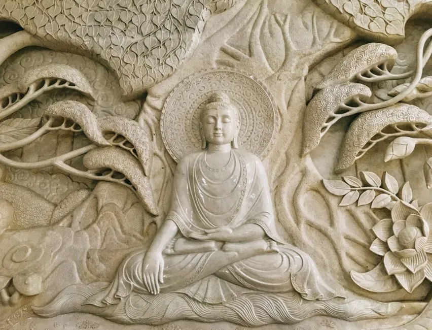 Hình Phật A Di Đà dạng tượng 3D in nổi trang trí